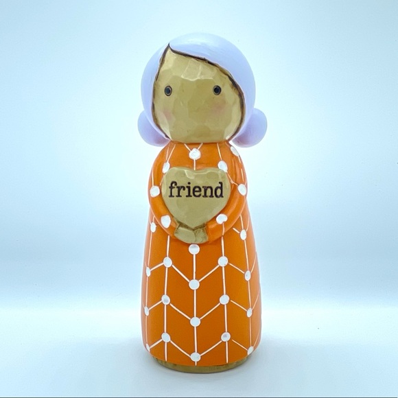 Hallmark The Omura Collection Friend With Heart Figurine, Great Used Condition - Picture 1 of 9